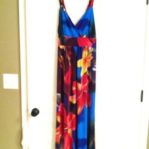 Floral maxi sun dress