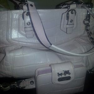 Pink authentic brand new coach purse