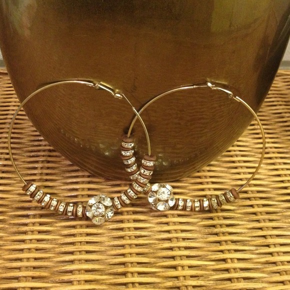 Large hoop earrings