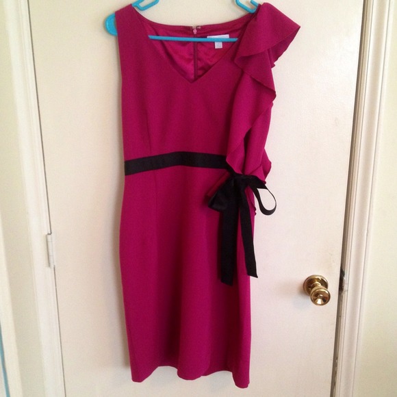 ❌SOLD❌ Fuchsia Pink Ruffle Dress