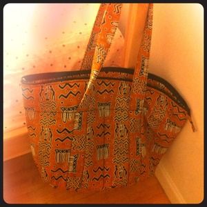 Mustard yellow African Bag