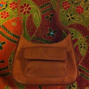 Fossil leather organizer shoulder handbag