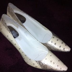 Off-white and black Calvin Klein shoes