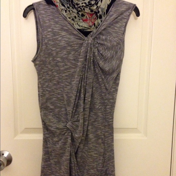 Pinstriped Sleeveless Tunic