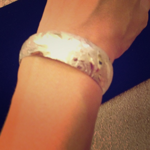Silver cuff bracelet