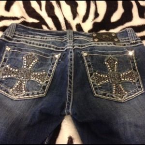Miss me jeans cross design