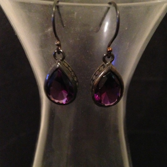 Purple earrings