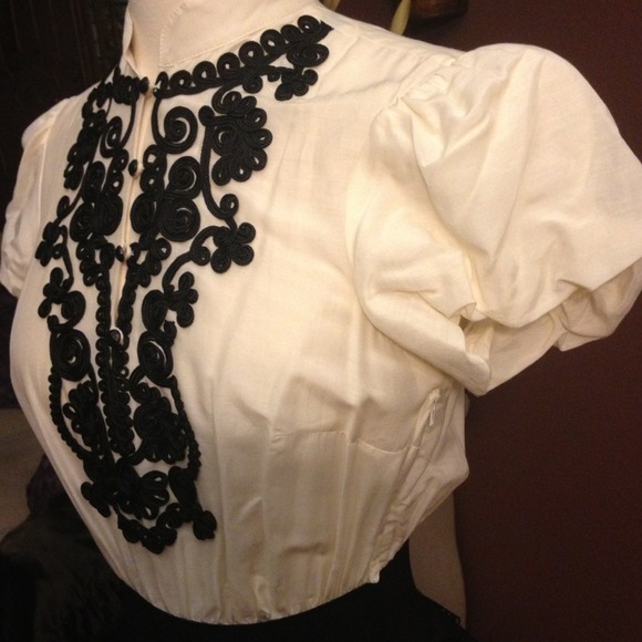 #4 BEBE Dress. NWOT. White top with black  skirt. - Picture 2 of 4