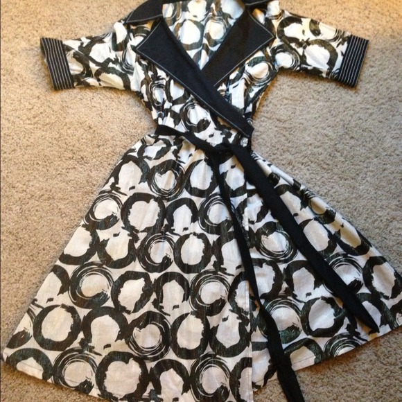 Lovely black printed dress-TRADED!!!!
