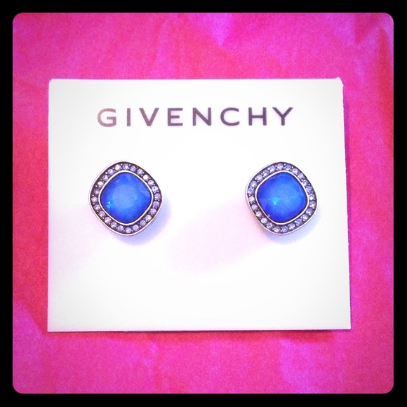 Blue Givenchy earrings