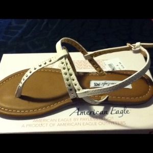 White gladiator sandals