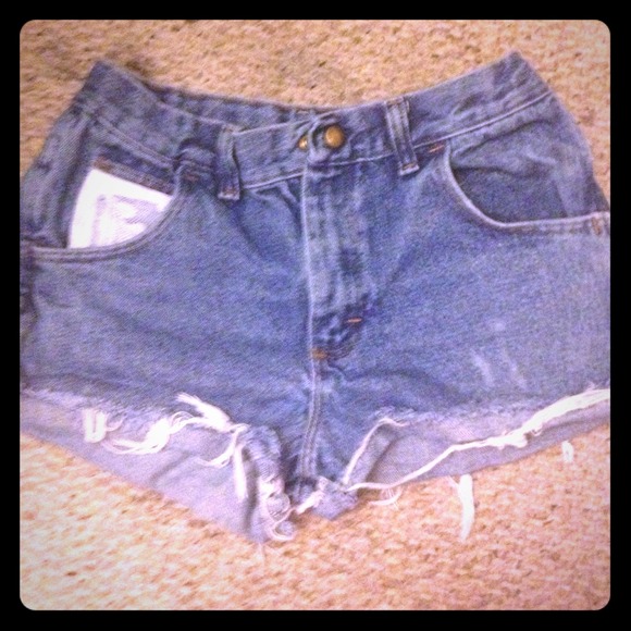 Custom made High Waisted Lace Shorts.