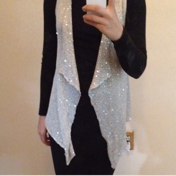 Very sparkly knit vest