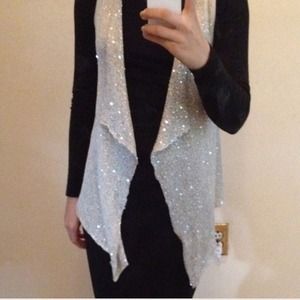 Very sparkly knit vest