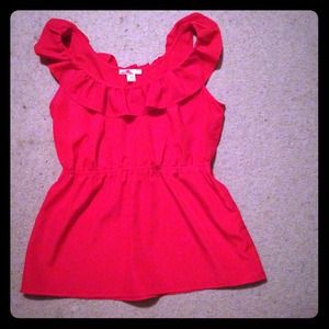 Forever 21 red dressy blouse