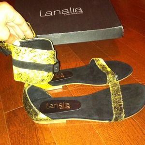 Jane Sz10 nappa leather flats made for kitson