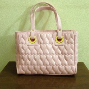 Samantha Thavasa Pink Puffy Heart Tote Purse