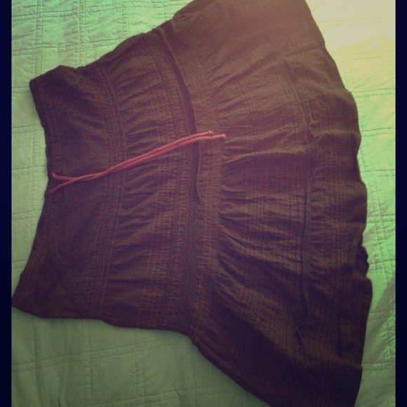 Free People drawstring skirt, black, size L