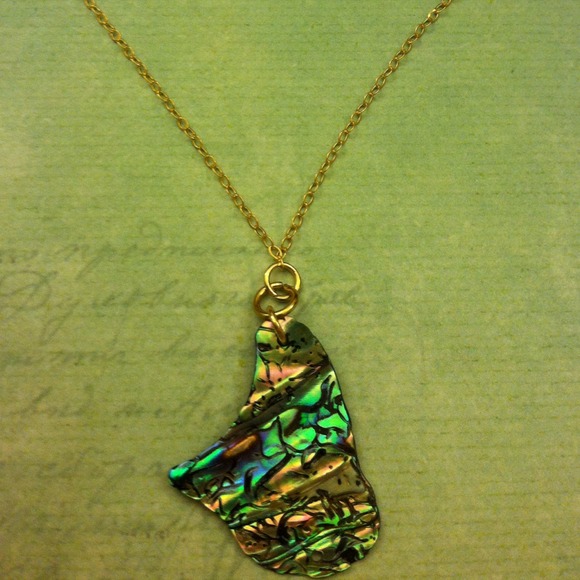 SOLD Handmade Abalone Shell Necklace