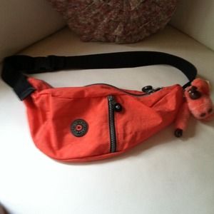 Kipling orange waist bag