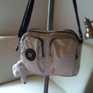 Kipling white adjustable shoulder bag