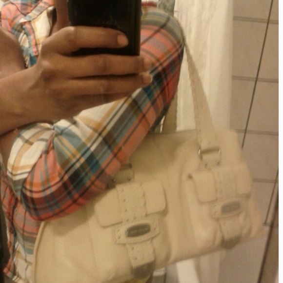 Authentic Michael Kors Cream Handbag - Picture 5 of 8