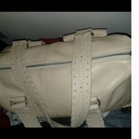 Authentic Michael Kors Cream Handbag - Picture 7 of 8