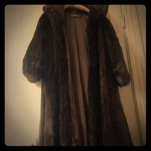 Real beaver, fur coat.