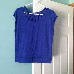 Royal blue shirt