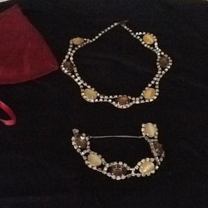 Totally vintage necklace and bracelet.