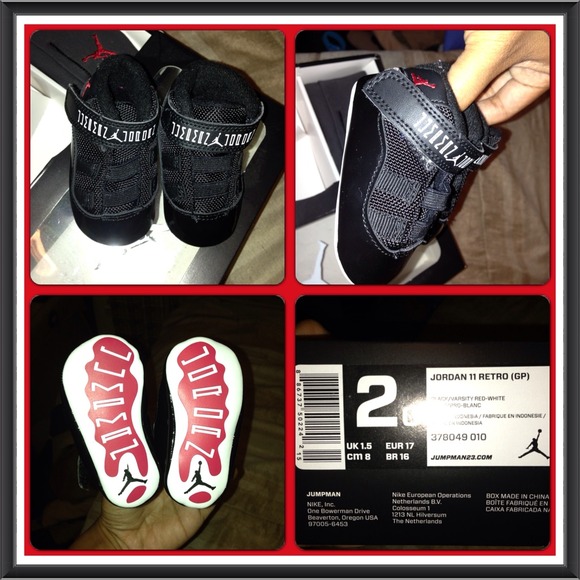 💥ON HOLD💥 JORDAN 11 Blk/Red Infant Size 2c