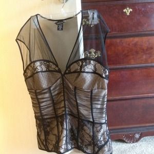 Victoria Secret sexy shirt with lace cute