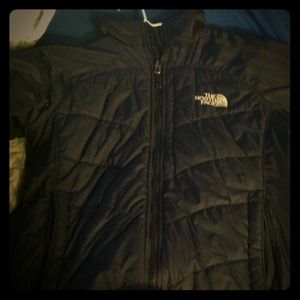 Black North face down jacket