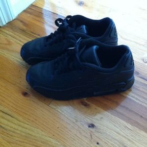 Black Nike Air Maxes.