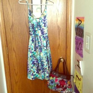 Pretty watercolor Nordstrom dress