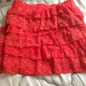 Red skirt