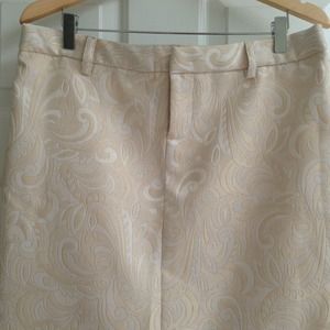 *SOLD* Rampage Cream and Gold Brocade Skirt