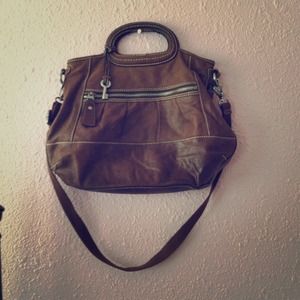 Brown Leather Messenger Bag
