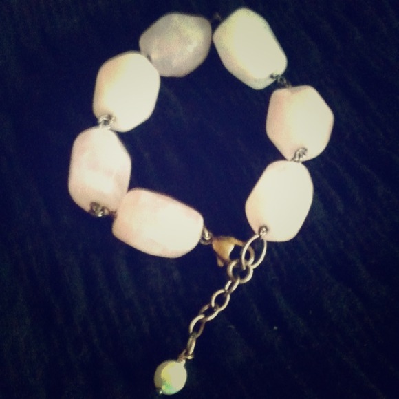Bracelet, Pink Rose Quartz, $18