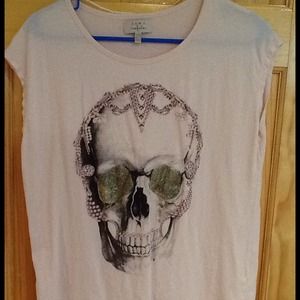 Zara skull top NWOT