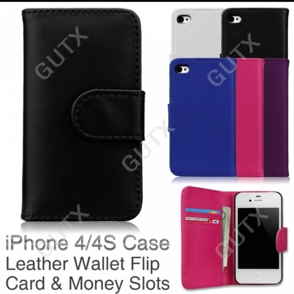 💢SOLD💢Black iPhone 4 wallet phone case - Picture 1 of 2