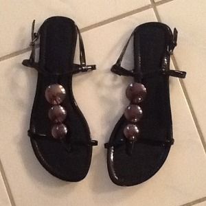 Ann Taylor black sandals