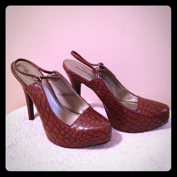 Platform sling backs