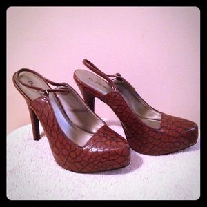 Platform sling backs