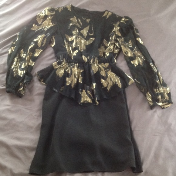 SOLD bundle***Vintage 80's Peplum Dress