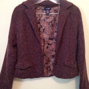 Brown and pink blazer