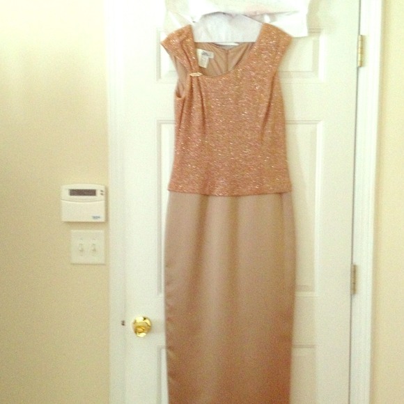 Size 10 evening gown with matching shoes size 9.