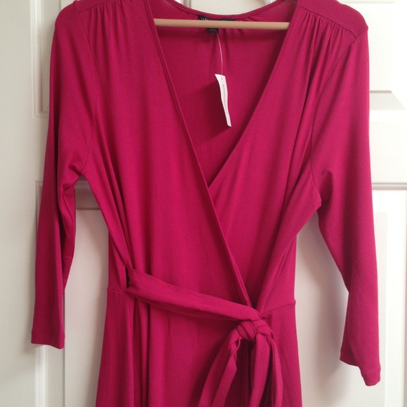 *SOLD* Banana Republic Maroon Gemma Wrap Dress