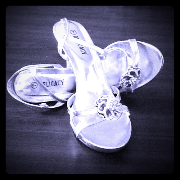 Silver heels