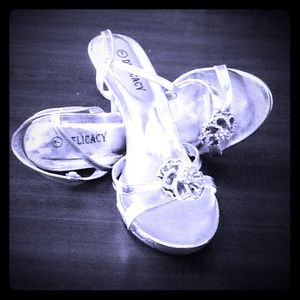 Silver heels